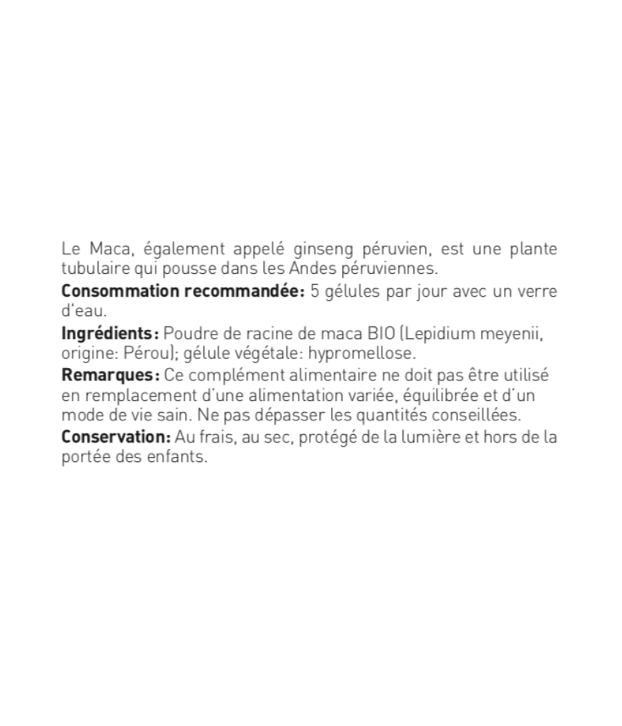 Maca BIO 150 gél. 350 mg