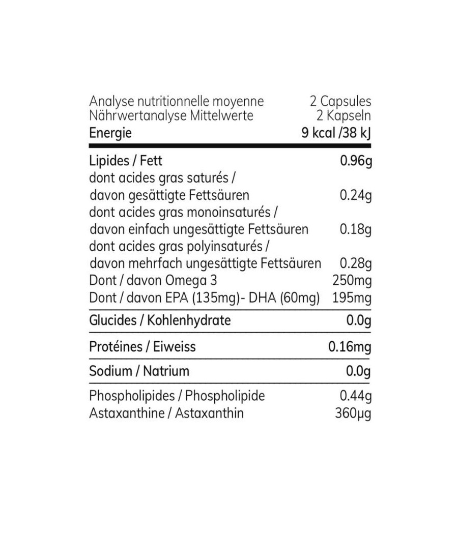 Krill + Vitamine D3 et K2 60 caps. 500 mg