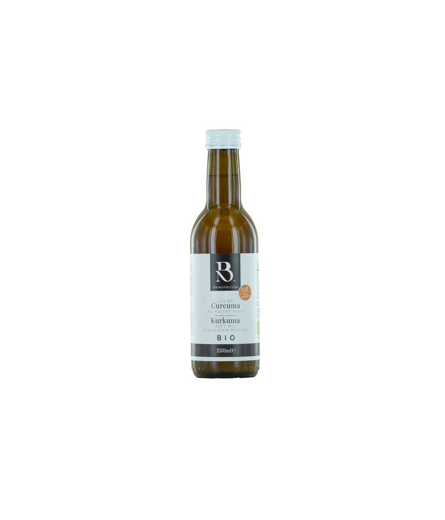 Jus de curcuma BIO au poivre noir – BN Nutrition Jus de curcuma BIO au poivre noir – BN Nutrition