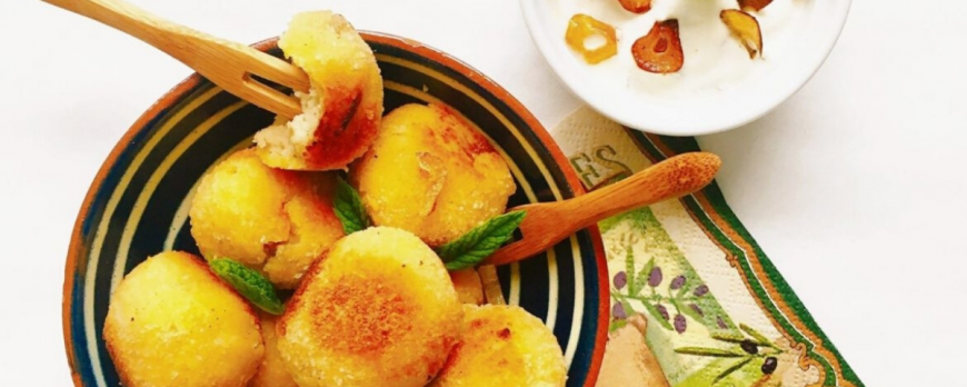 Croquettes de féta et filets de maquereaux 