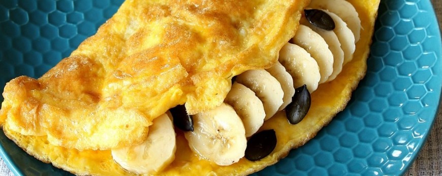 Petit déj' idéal: l'omelette à la banane