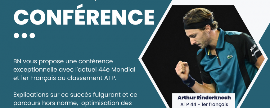 Tennis, Nutrition & Preparation: Conference with Arthur Rinderknech and Olivier Bourquin