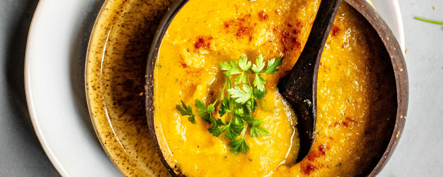 Alkalizing lemongrass curry soup