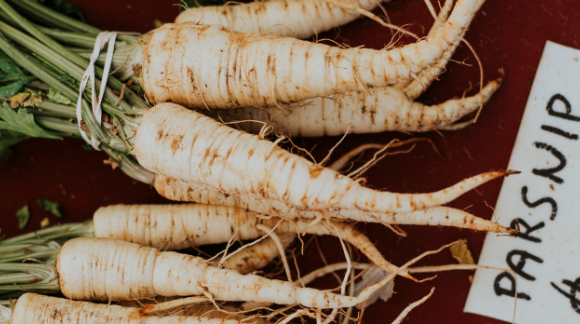 A parsnip vegetable from yesterday...