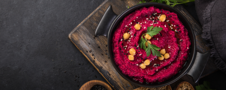 Hummus mit Roter Bete - Das Leben in Rosa!